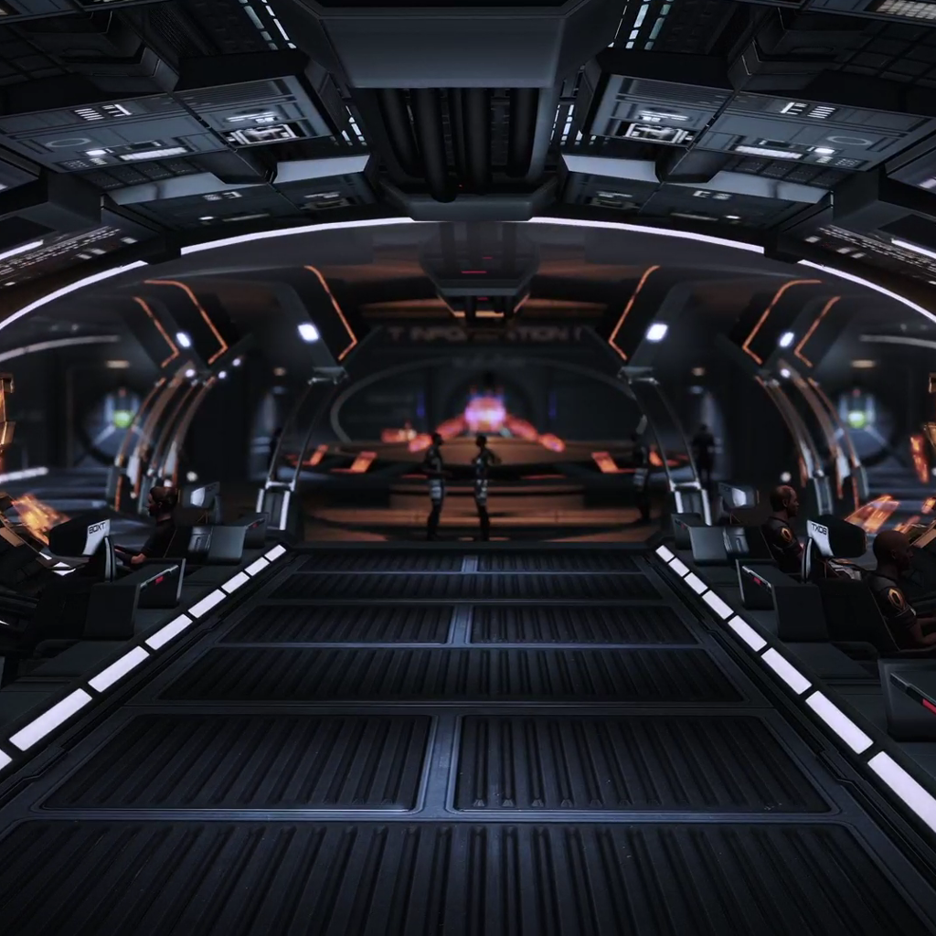 Mass Effect Legendary Edition. BioWare, Electronic Arts, 2021. Personal screenshot showing the inside of the normandy 07th October 2024